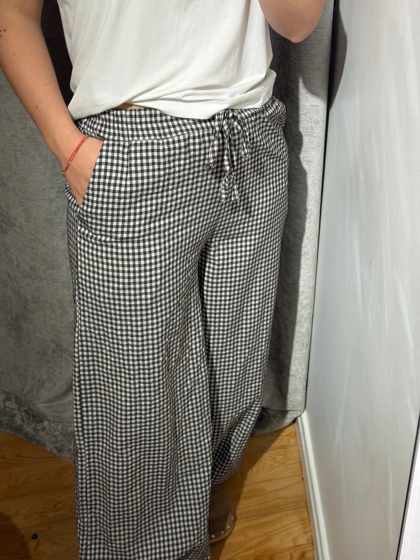 Pantalón Cuadro Vichy Ancho