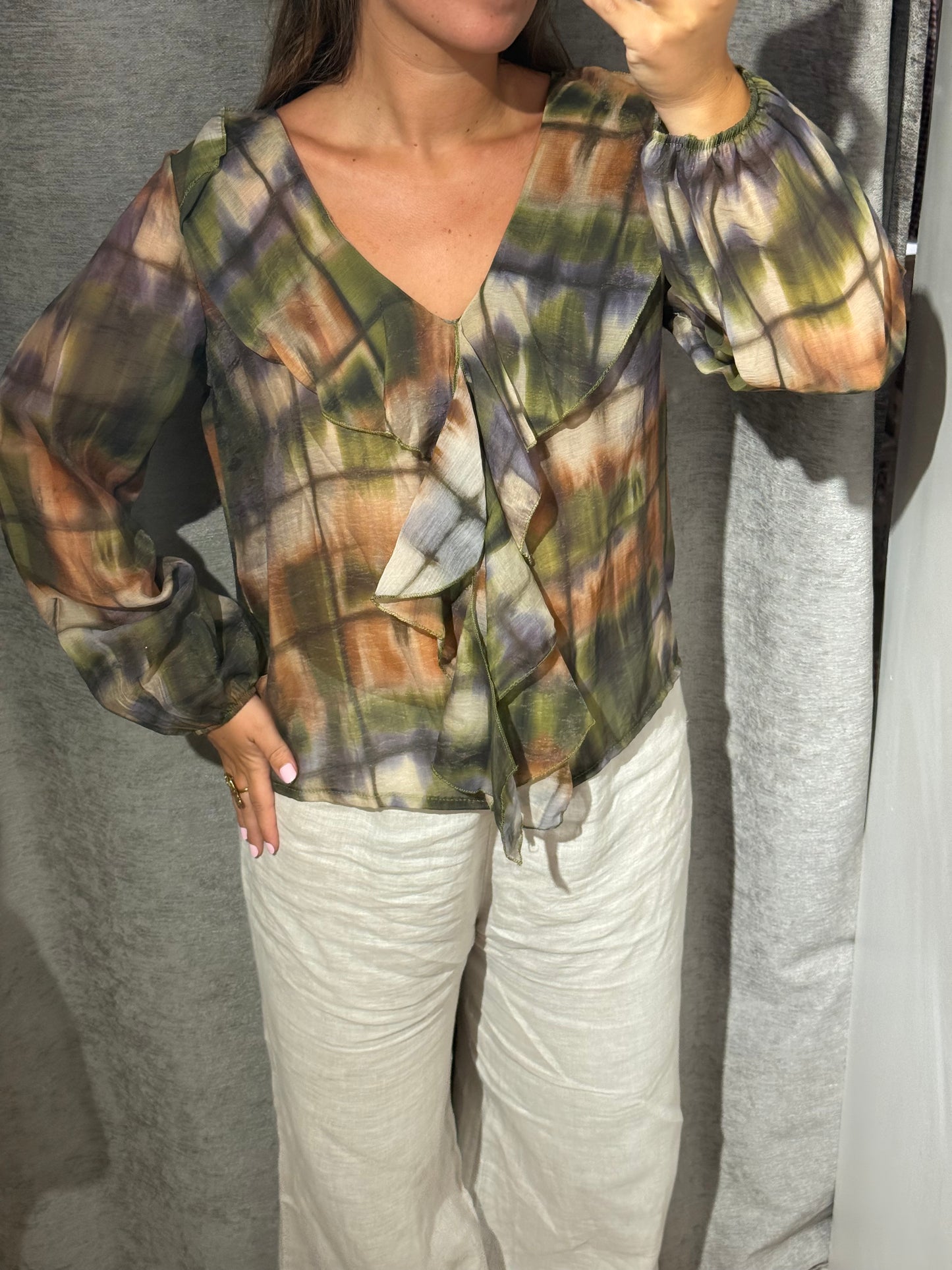 Blusa volante Transparente