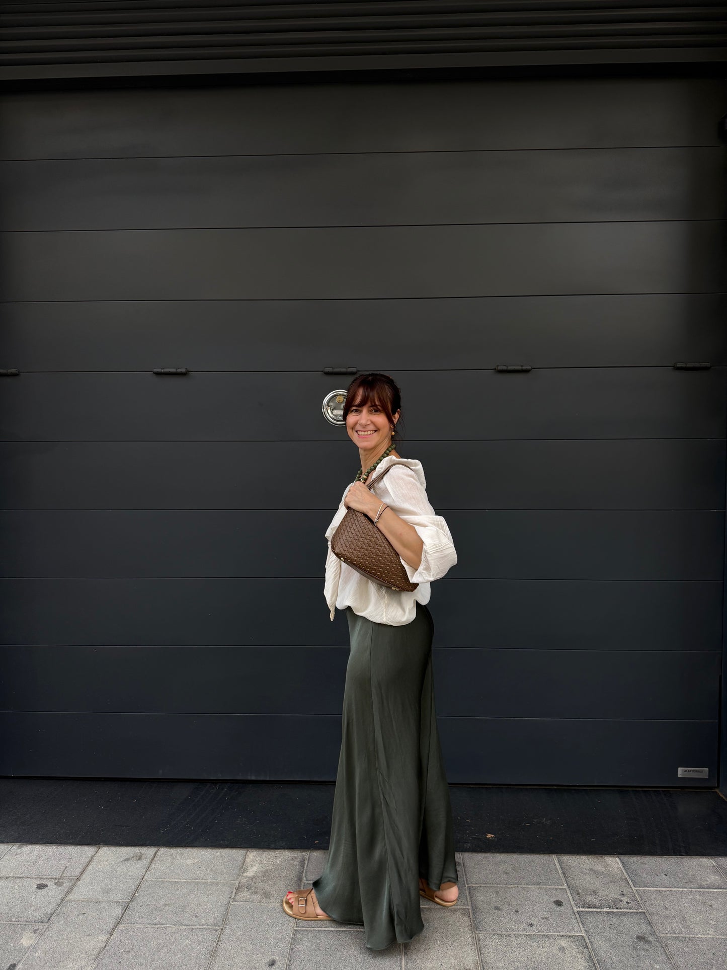 Falda Raso Midi