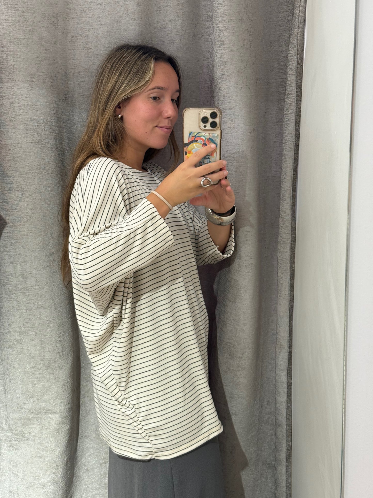 Camiseta Over Rayas