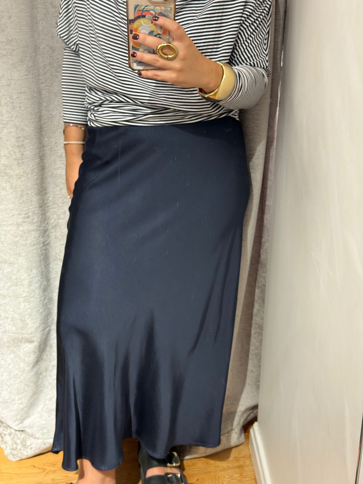 Falda Raso Midi