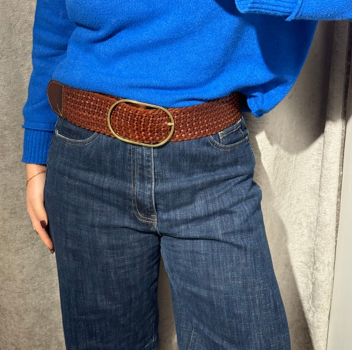 Cinturón de Piel Trenzado