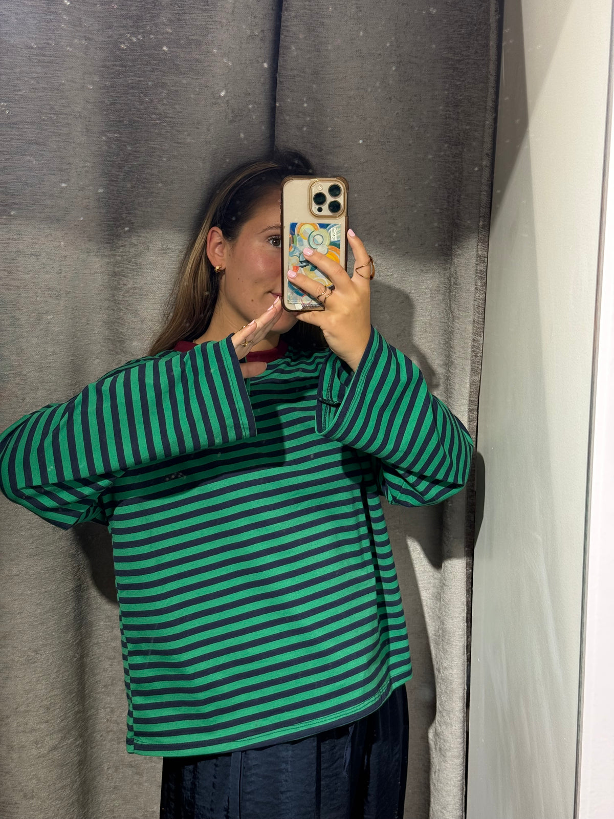 Camiseta Over Rayas