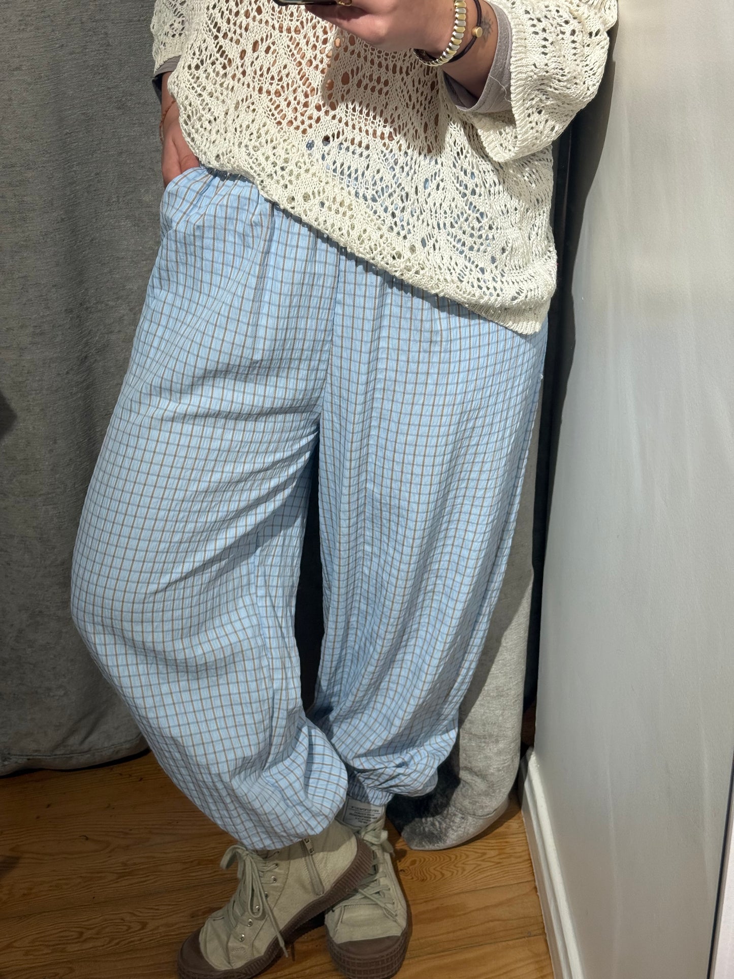 Pantalón cuadros Balloon