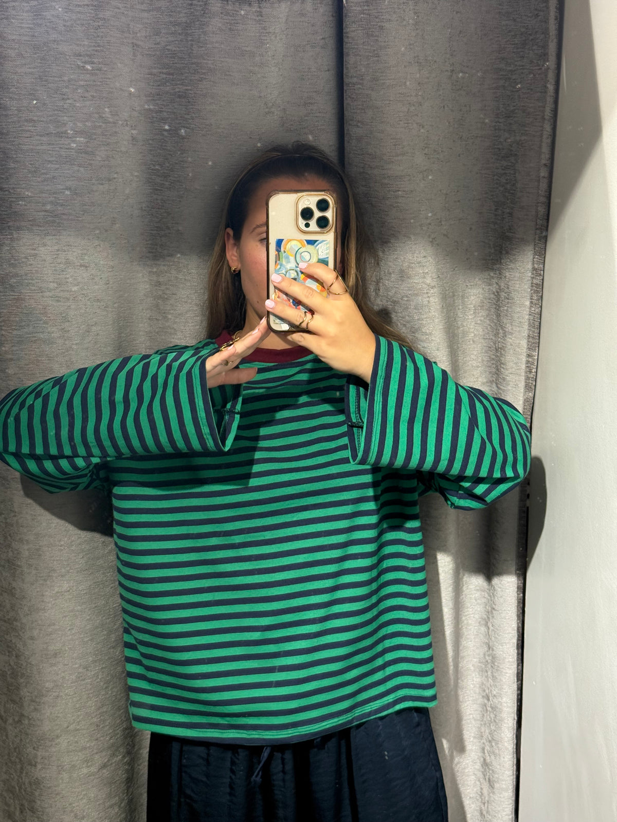 Camiseta Over Rayas
