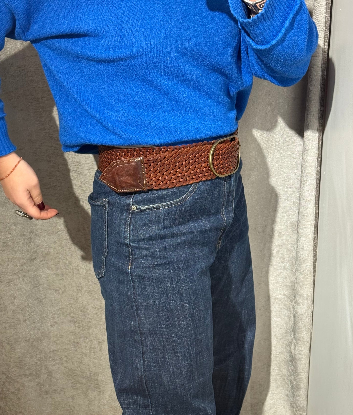 Cinturón de Piel Trenzado