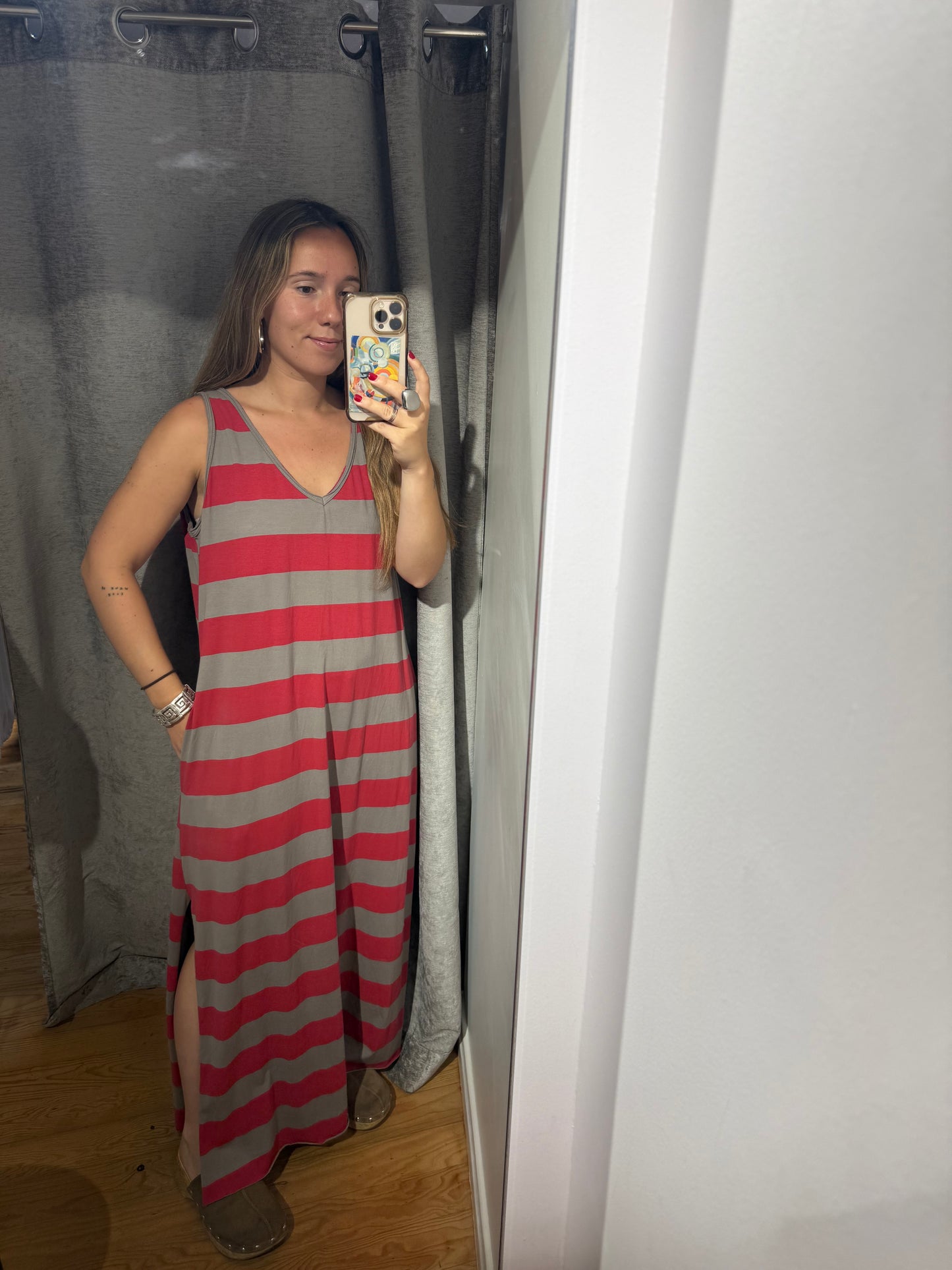 Vestido Rayas Algodón