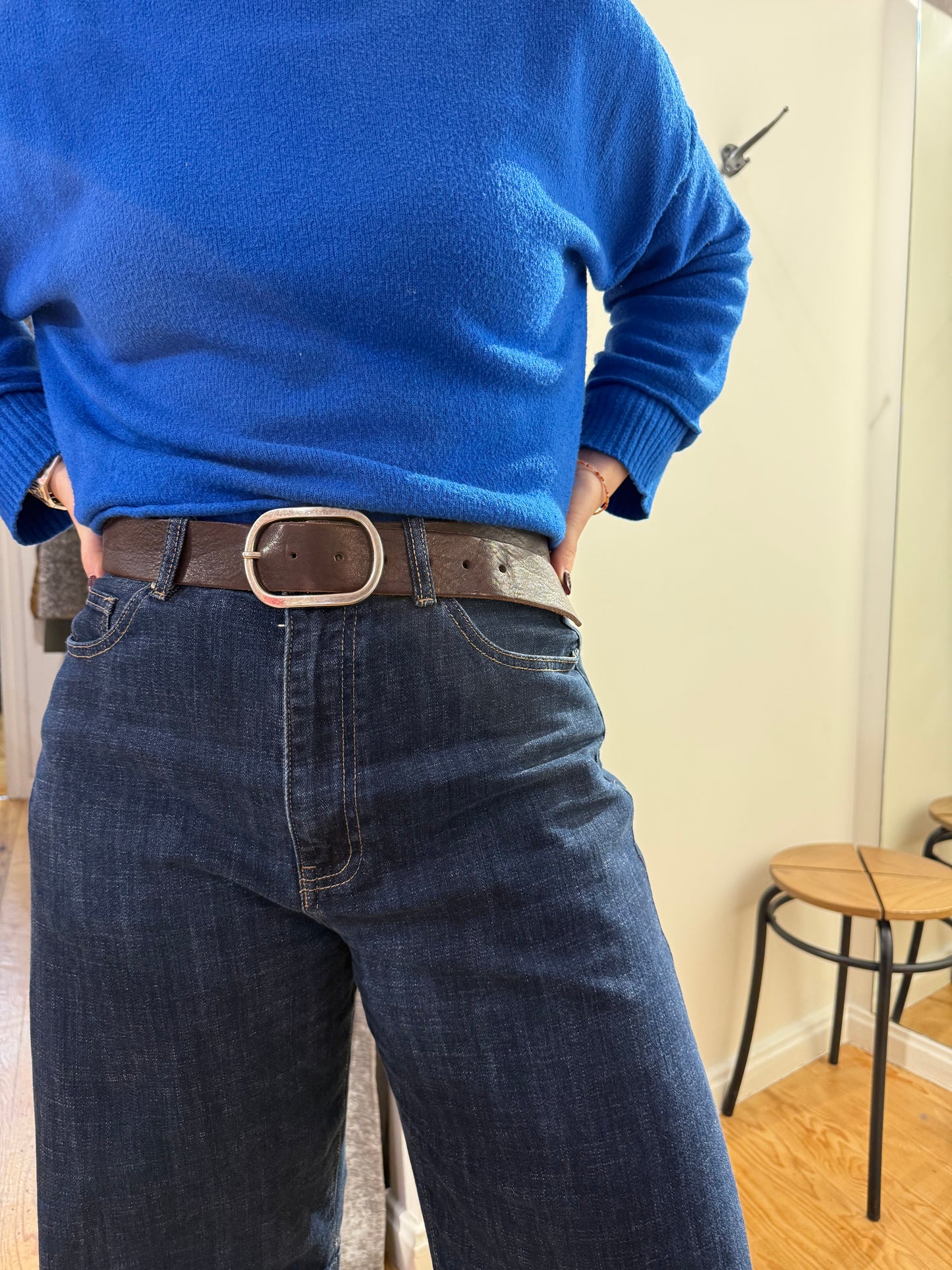 Cinturón básico piel