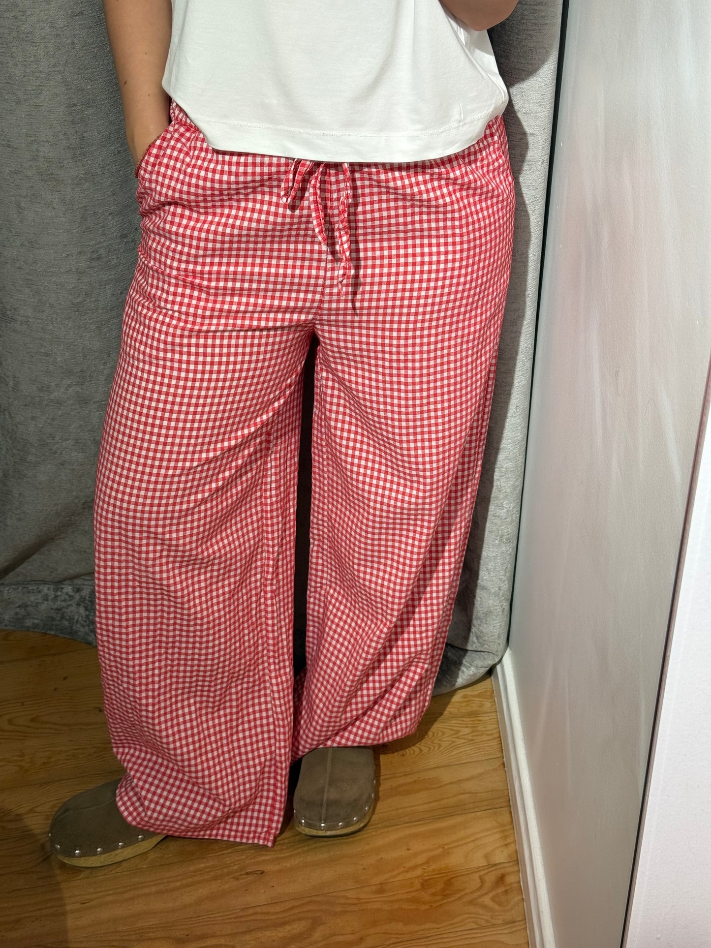 Pantalón Cuadro Vichy Ancho