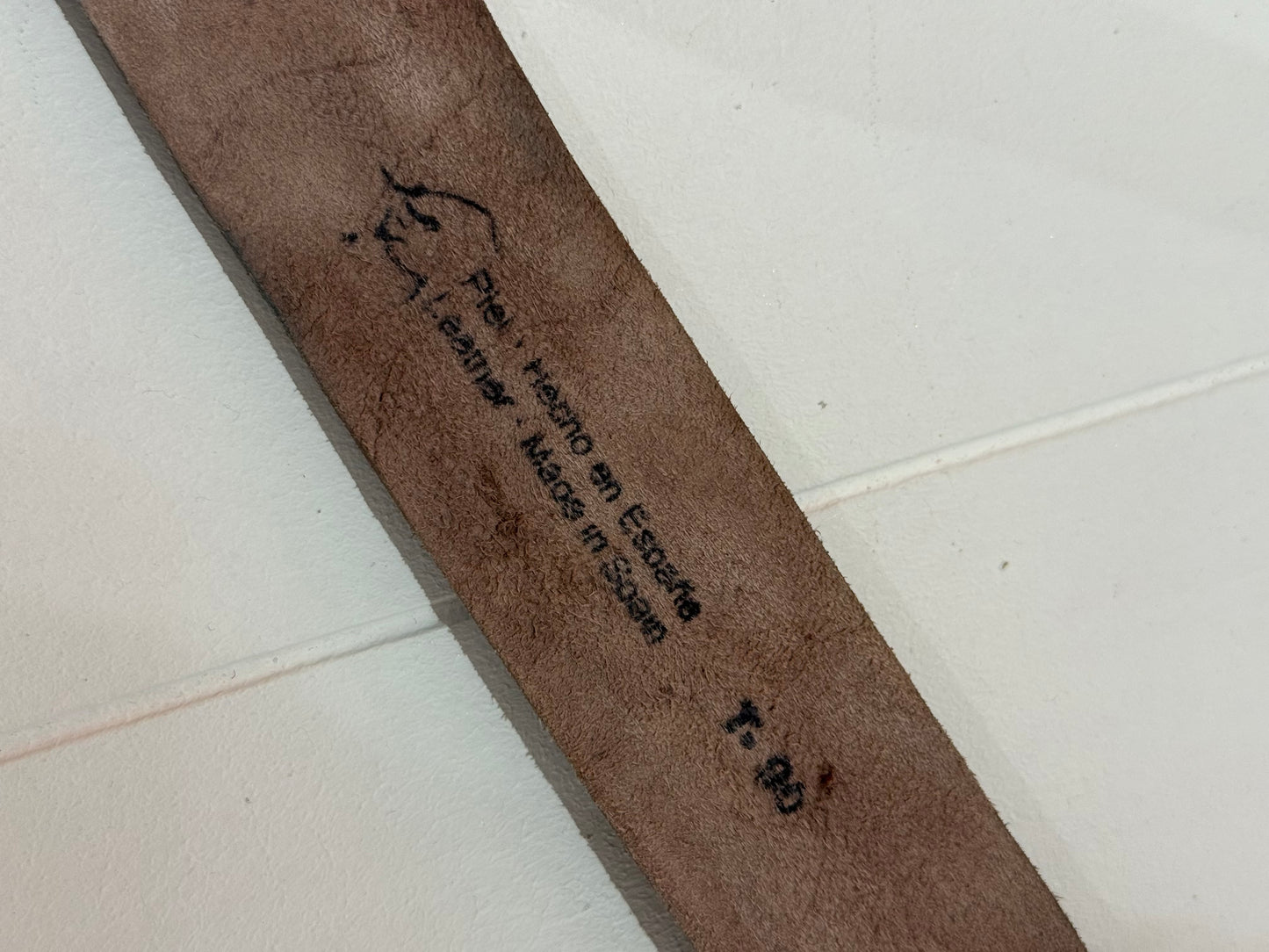 Cinturón básico piel