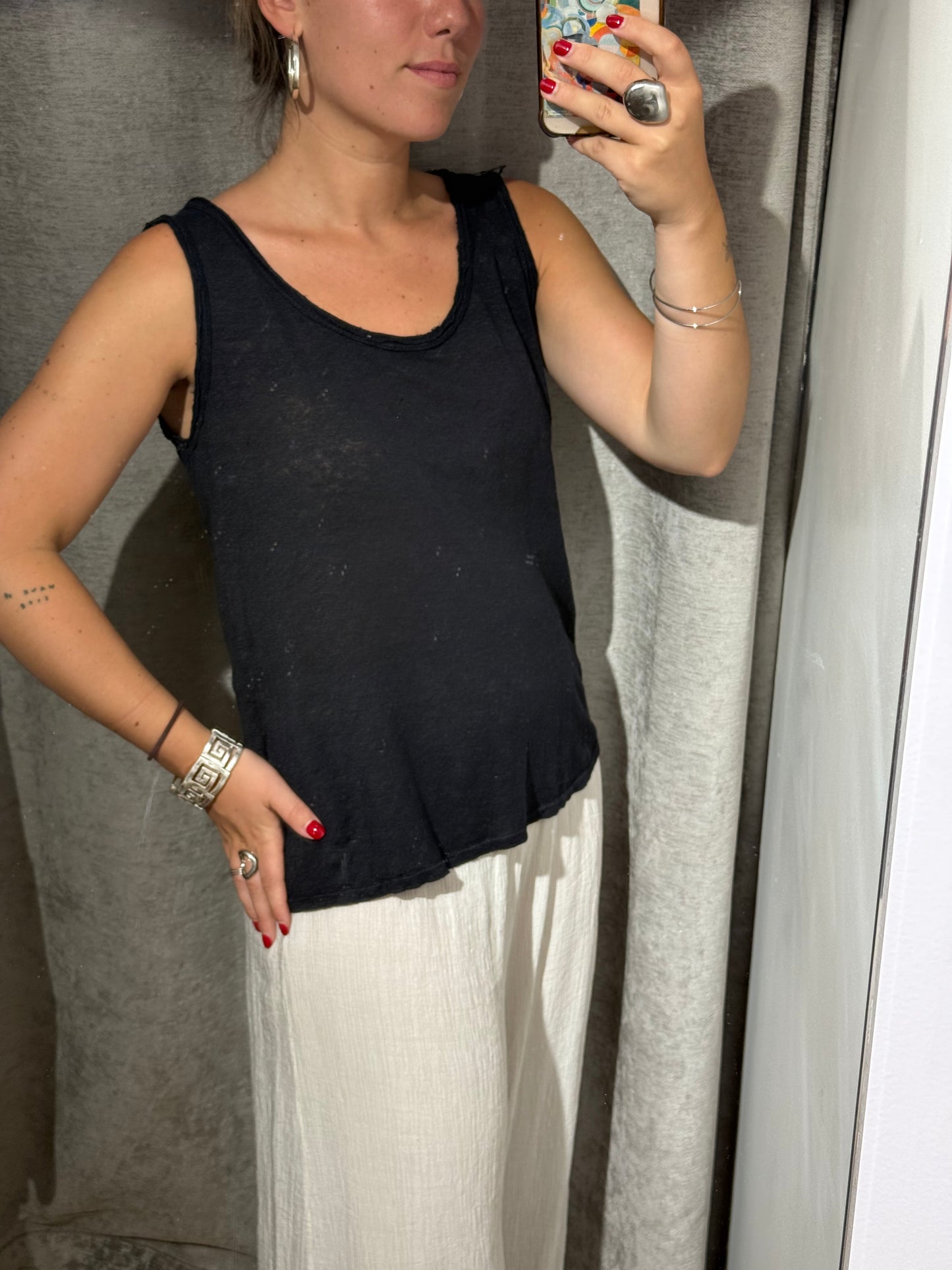 Camiseta Tirantes Lino