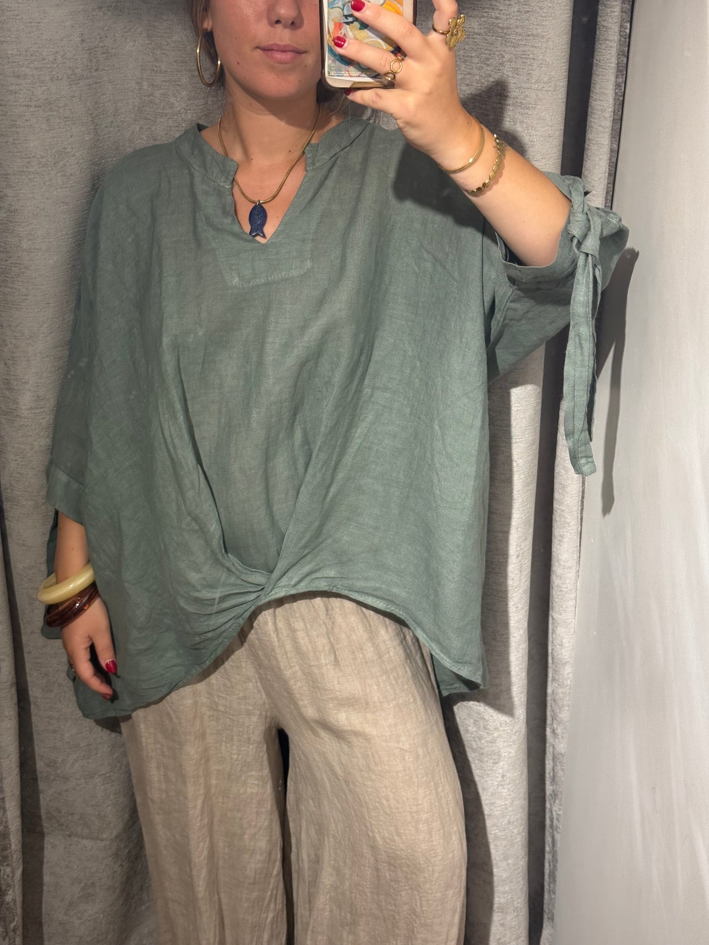Camisa Over Lino
