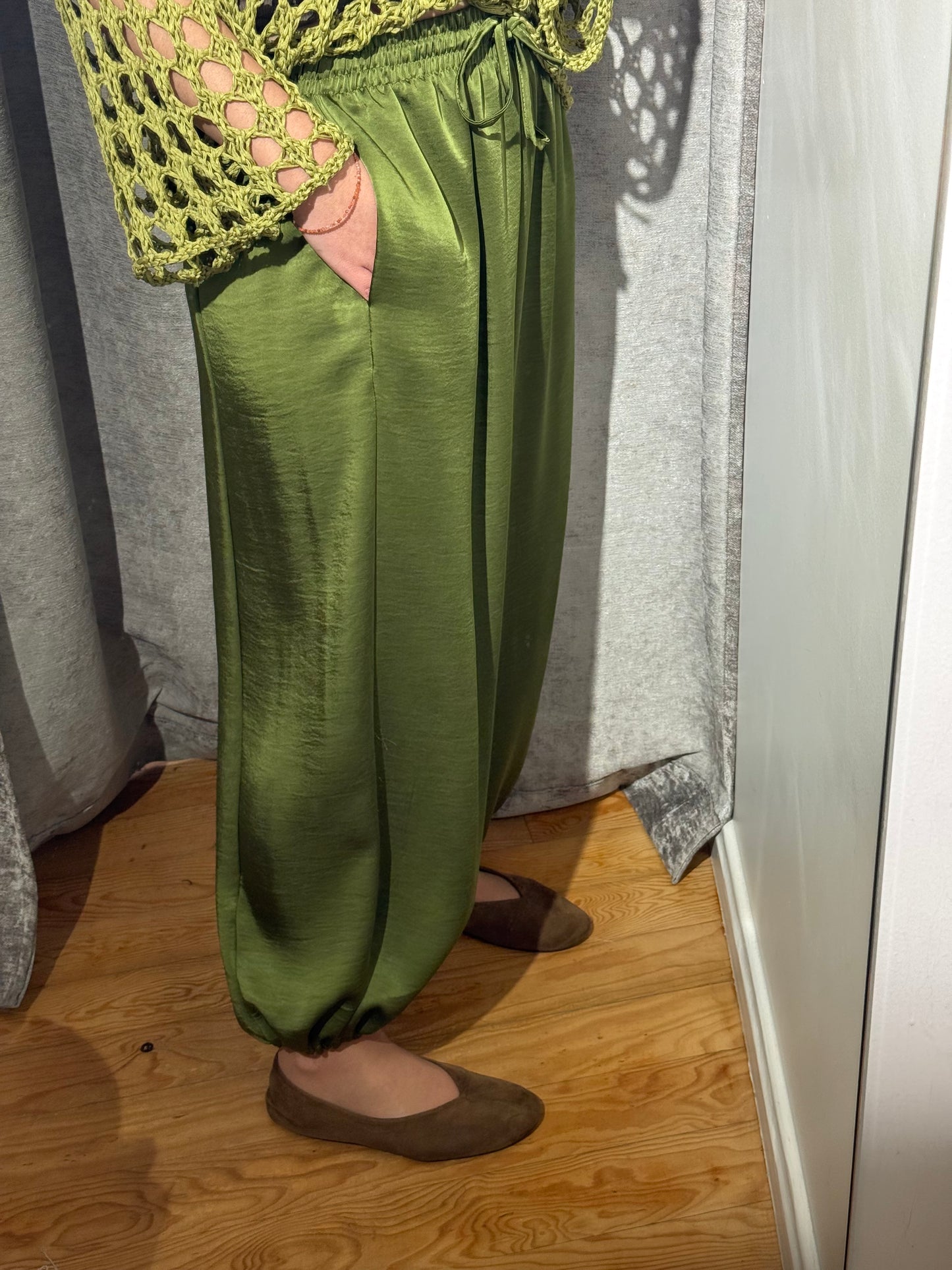 Pantalón Balloon Raso