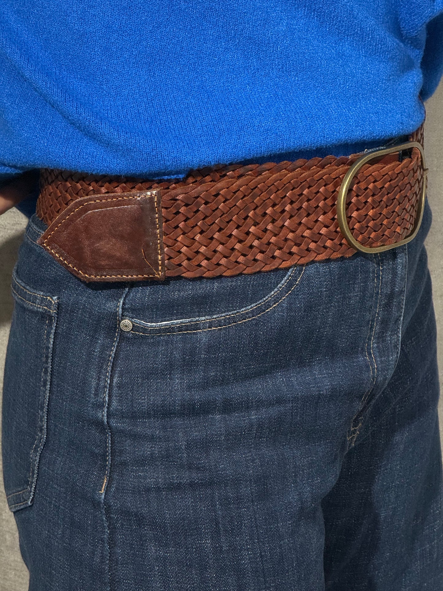 Cinturón de Piel Trenzado