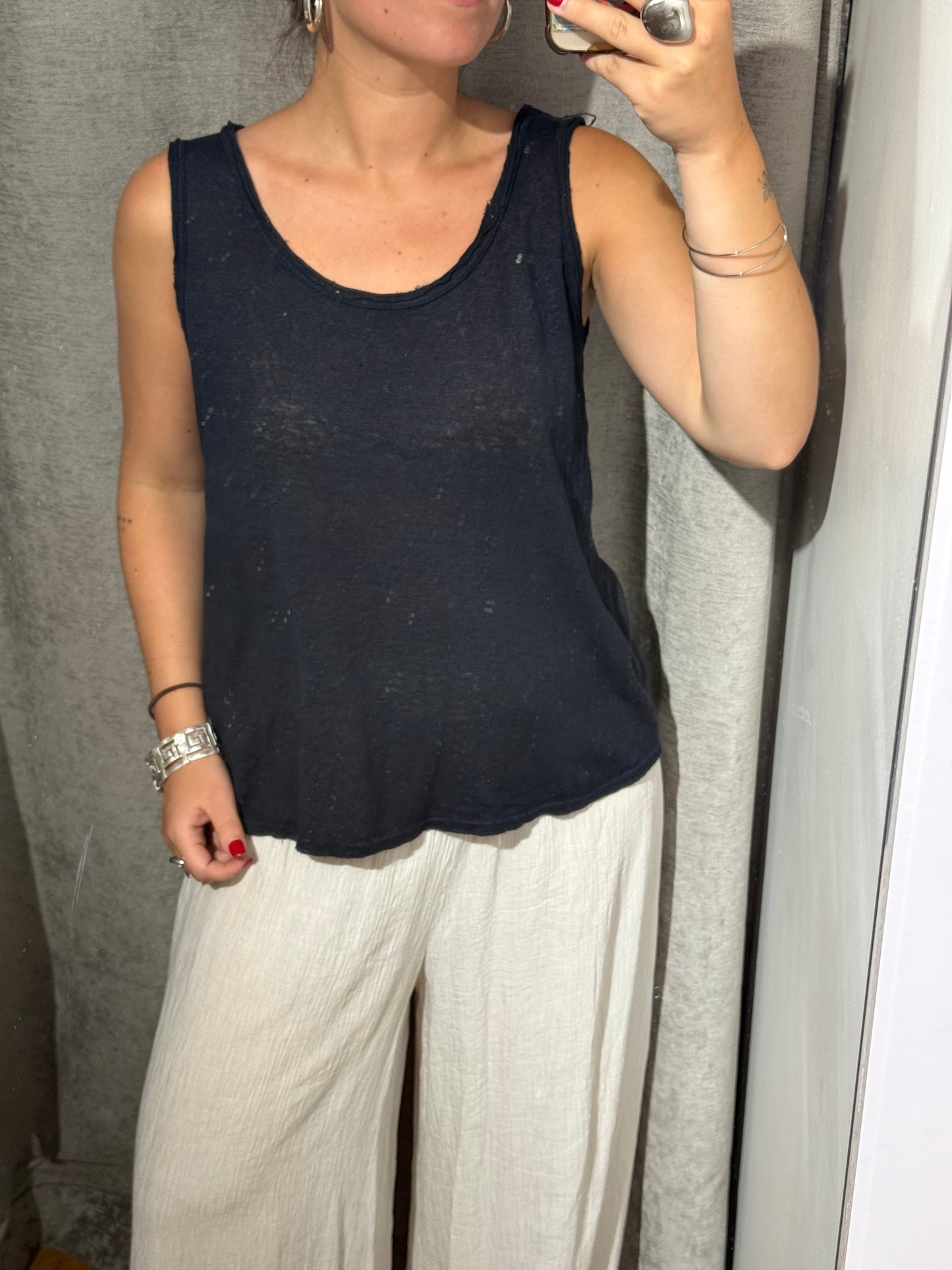 Camiseta Tirantes Lino