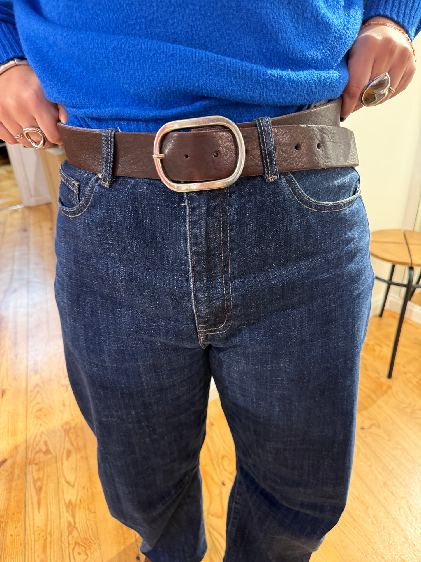 Cinturón básico piel