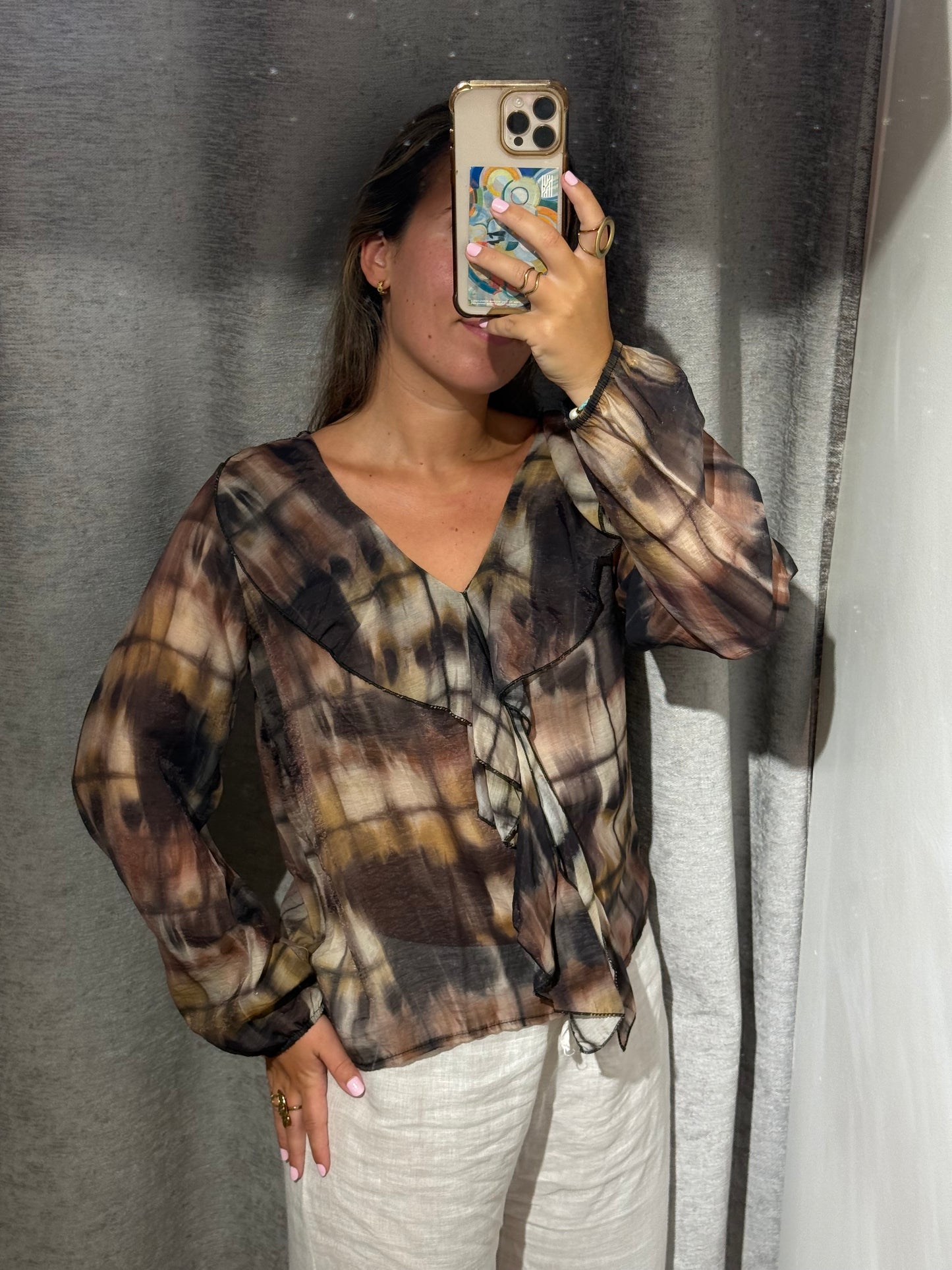 Blusa volante Transparente