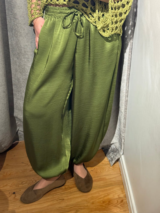 Pantalón Balloon Raso