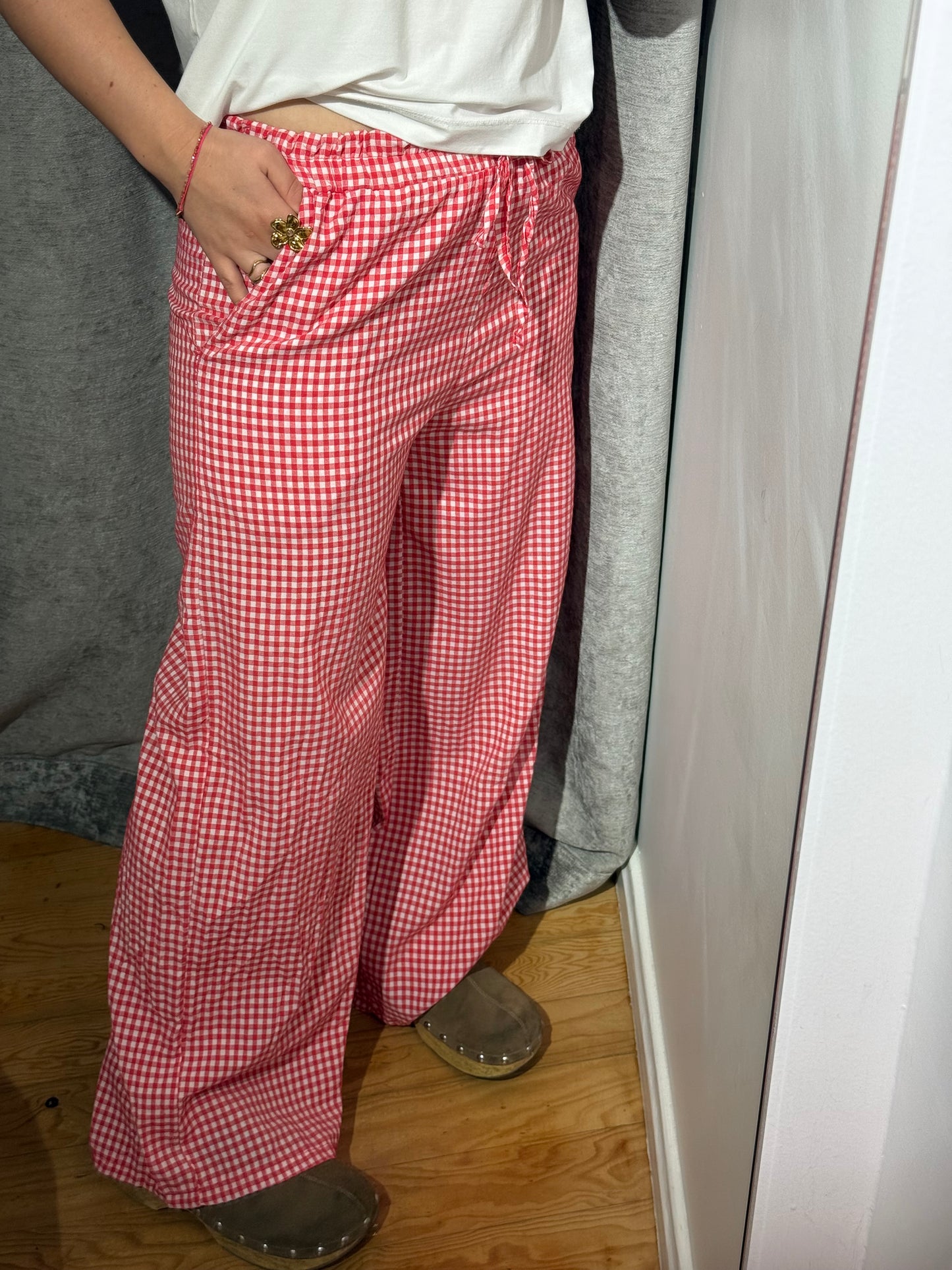 Pantalón Cuadro Vichy Ancho