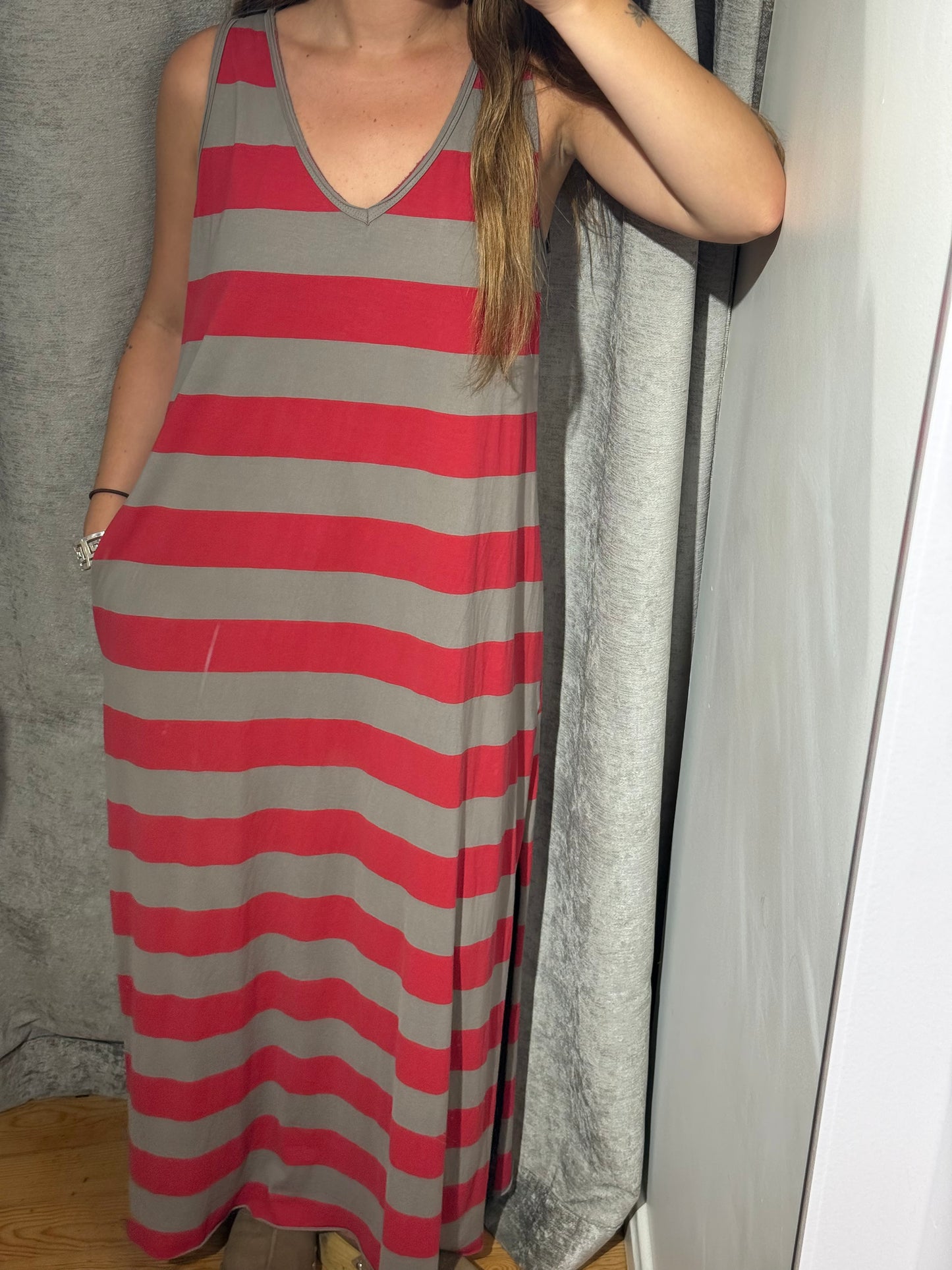 Vestido Rayas Algodón