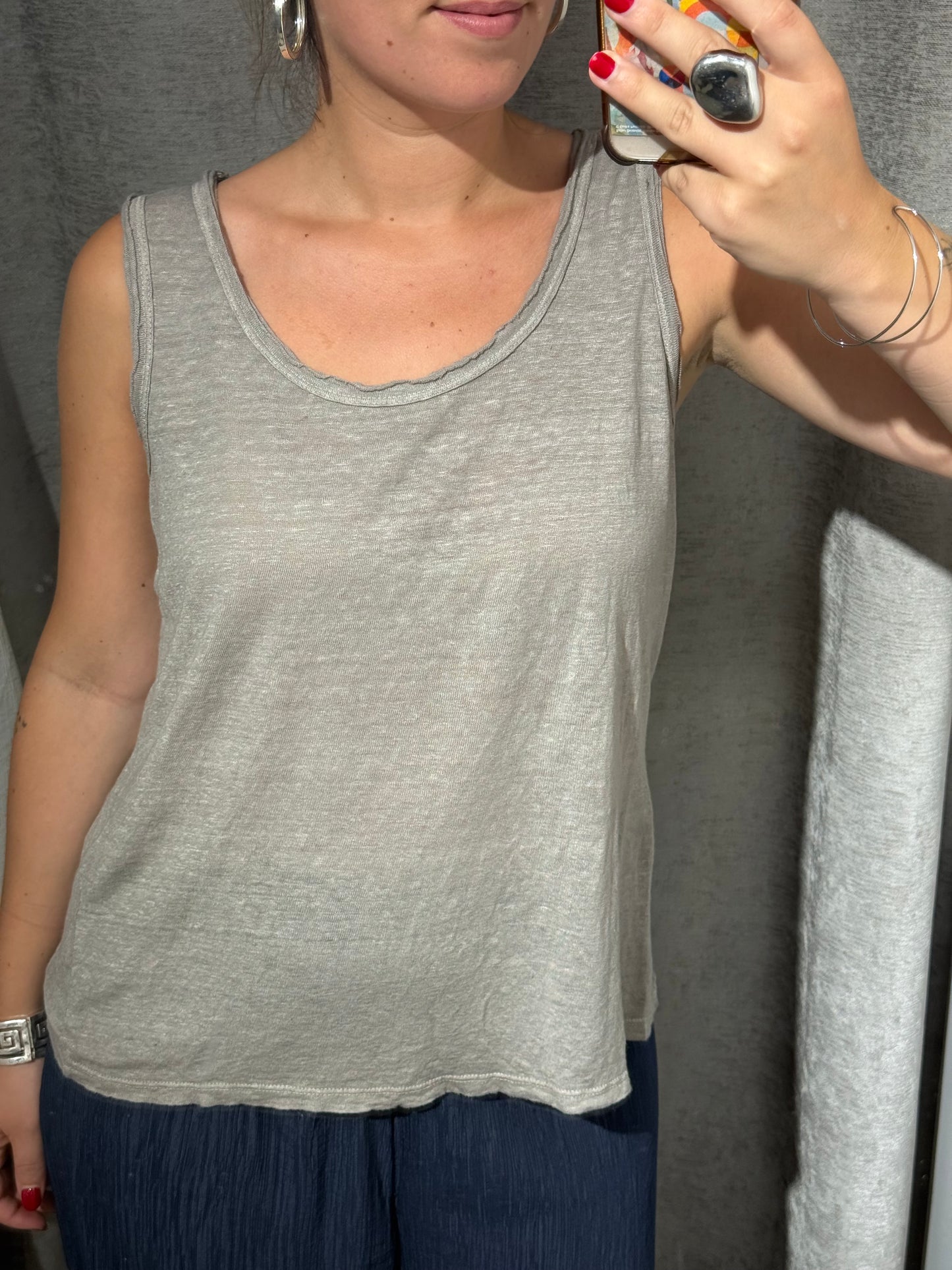 Camiseta Tirantes Lino