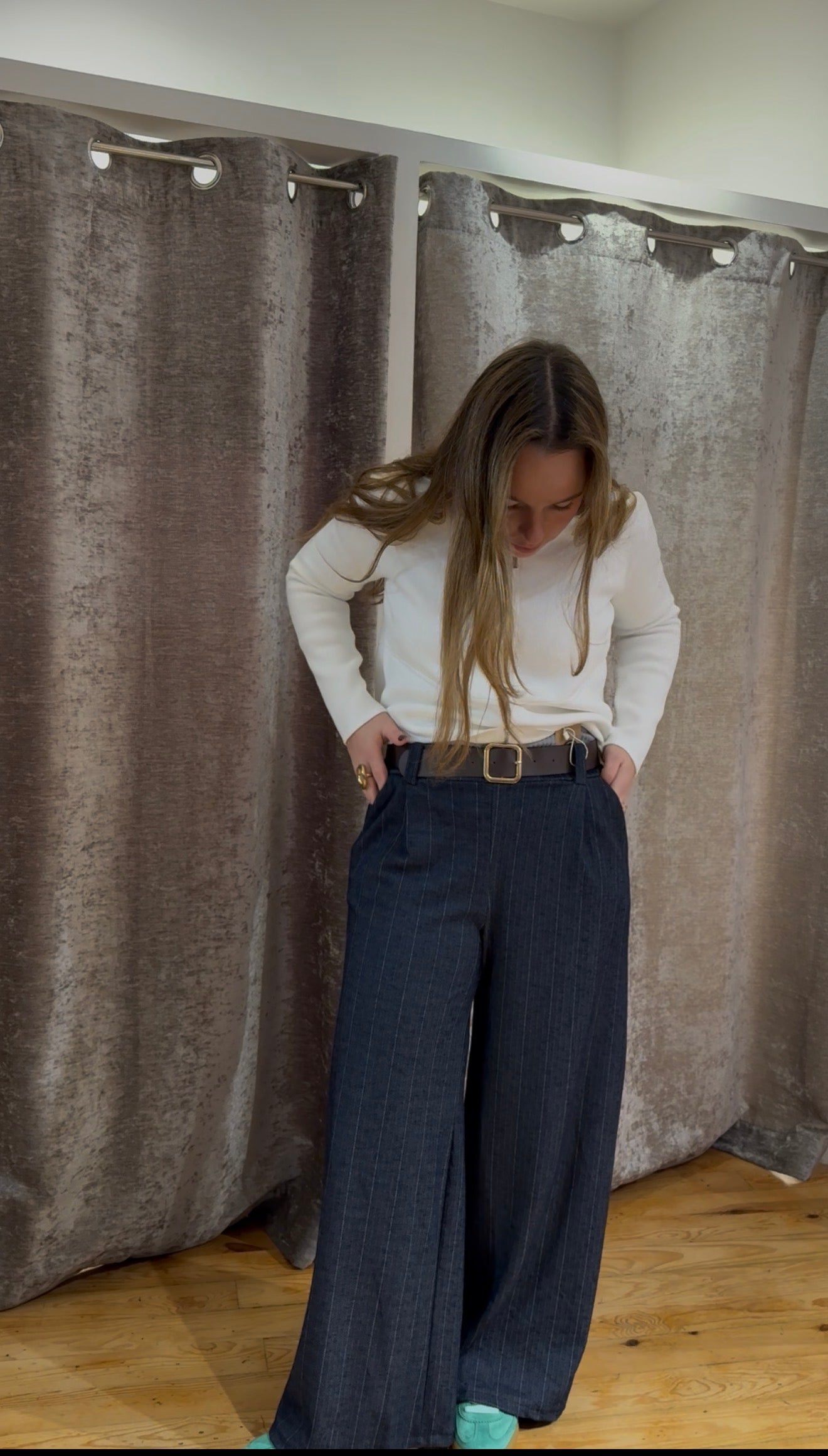 Pantalón Ancho raya