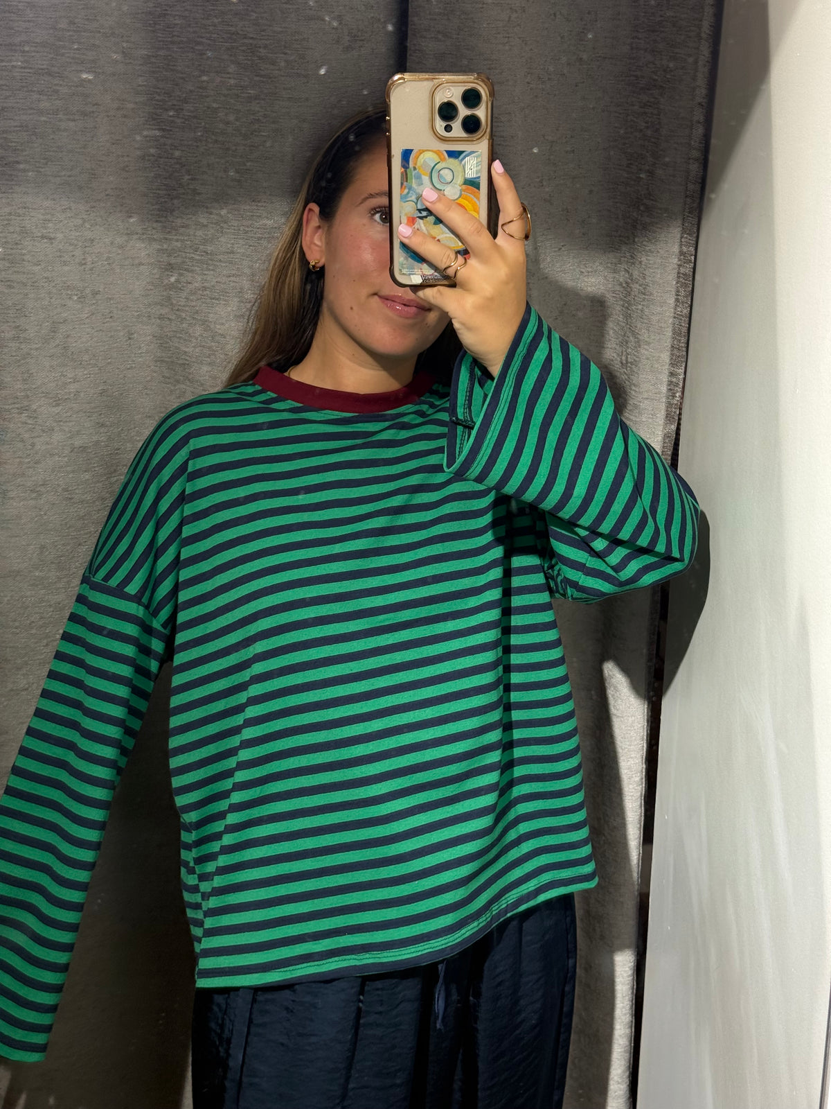 Camiseta Over Rayas