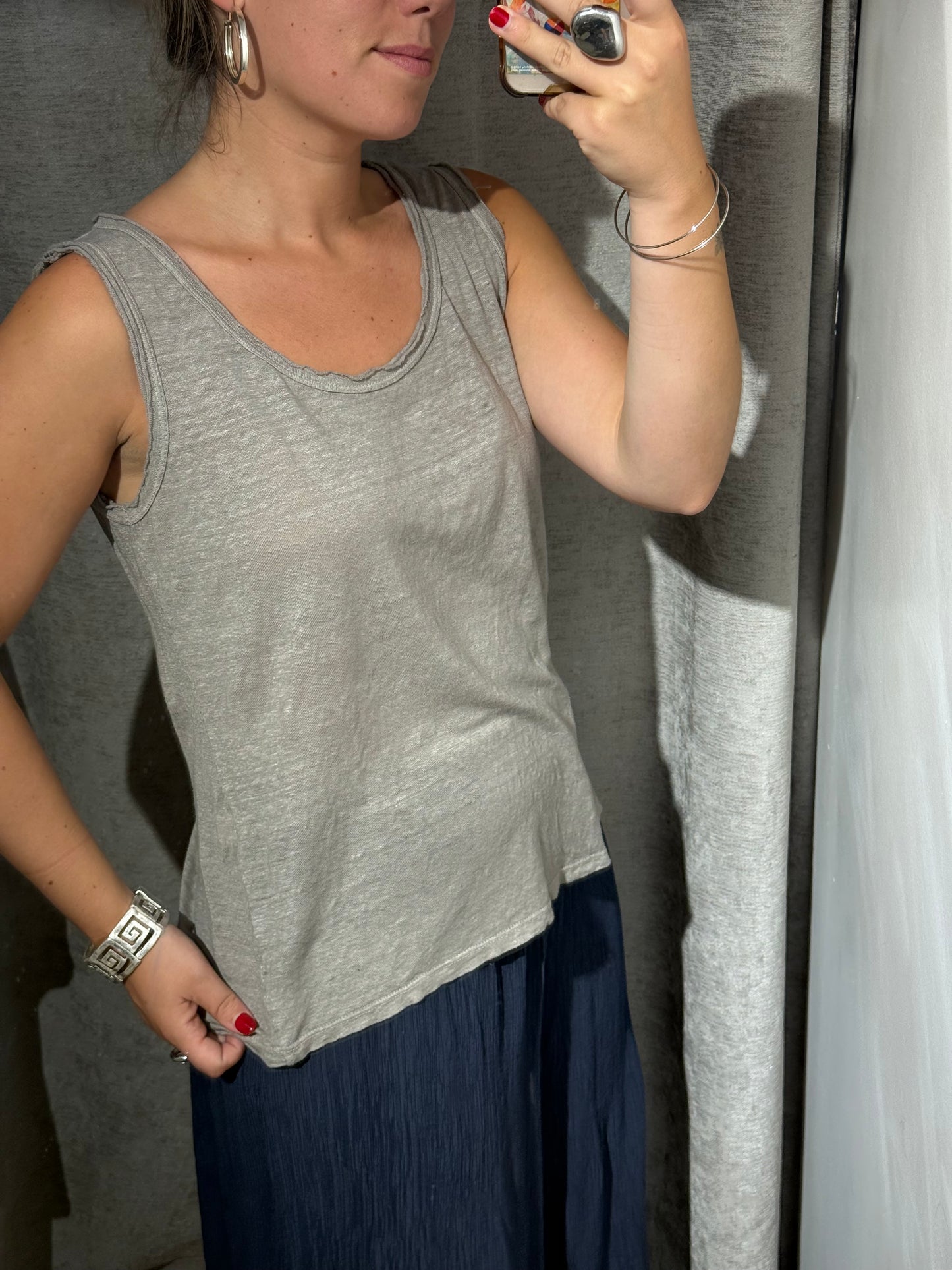 Camiseta Tirantes Lino