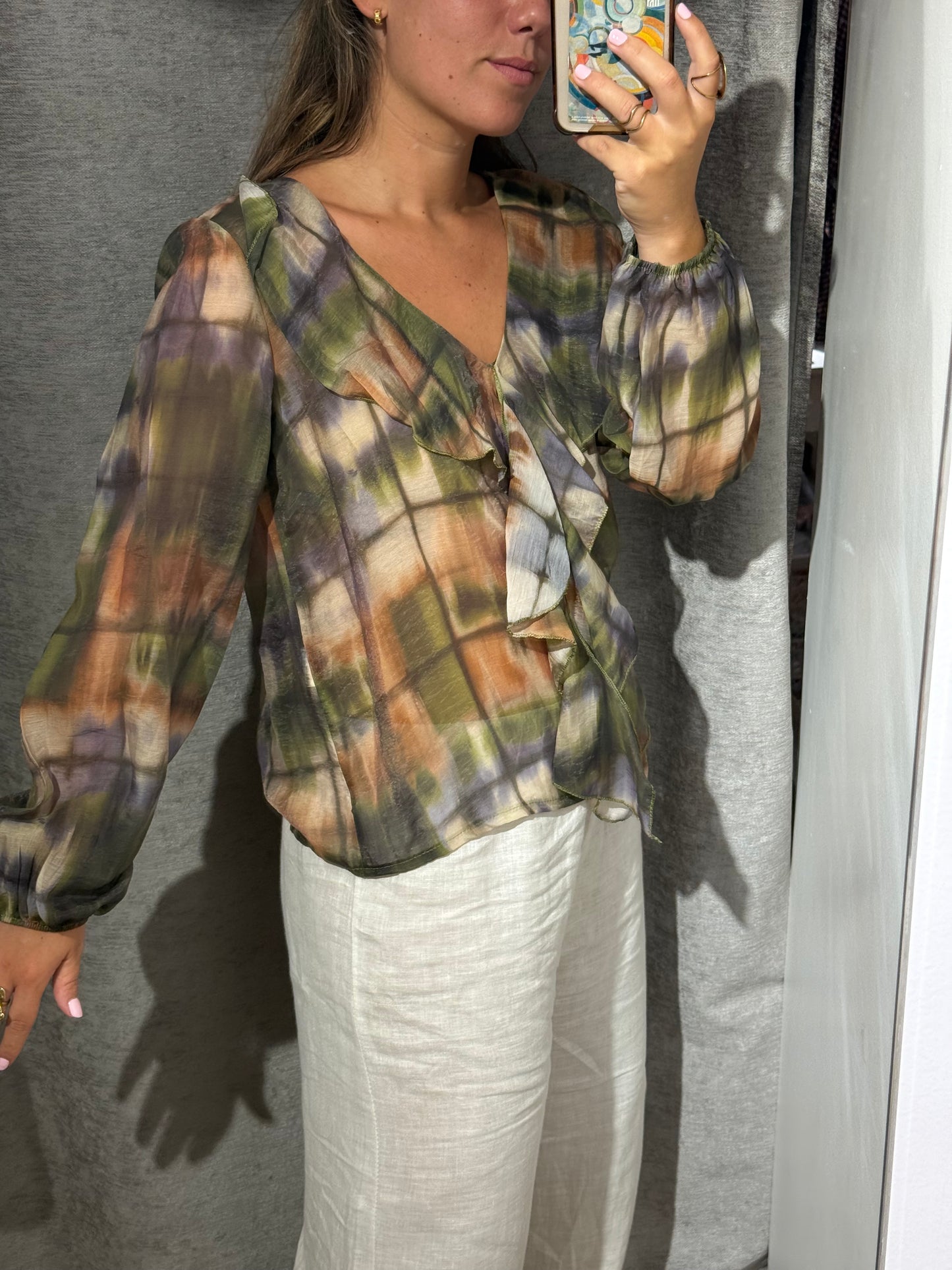 Blusa volante Transparente