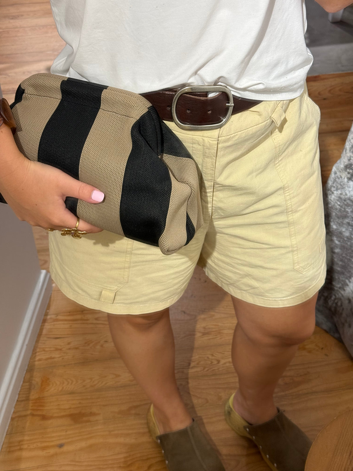 Bolso Mano Rayas