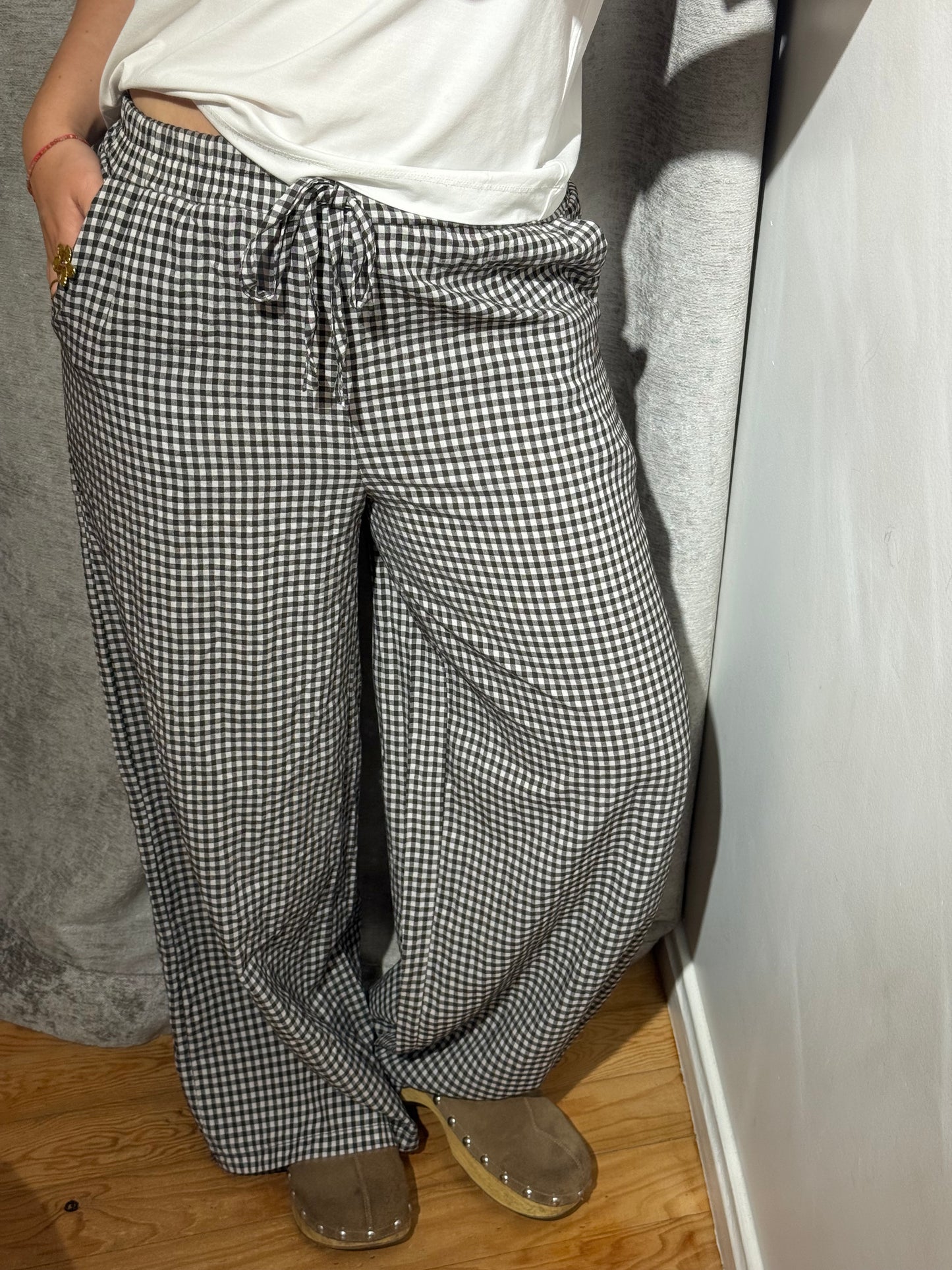 Pantalón Cuadro Vichy Ancho
