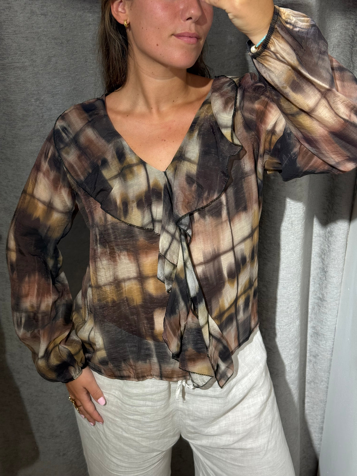 Blusa volante Transparente