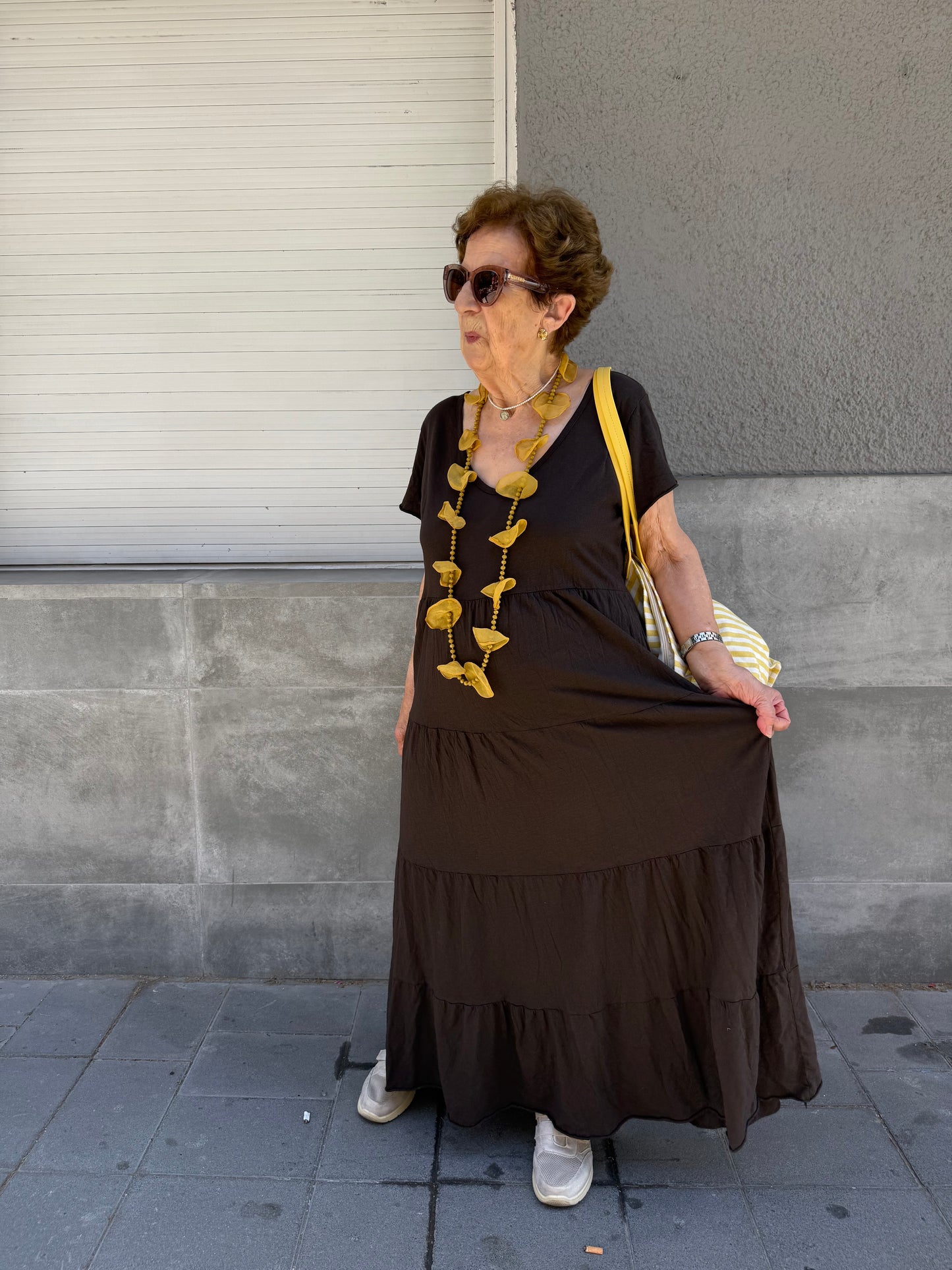 Vestido Algodón Franjas