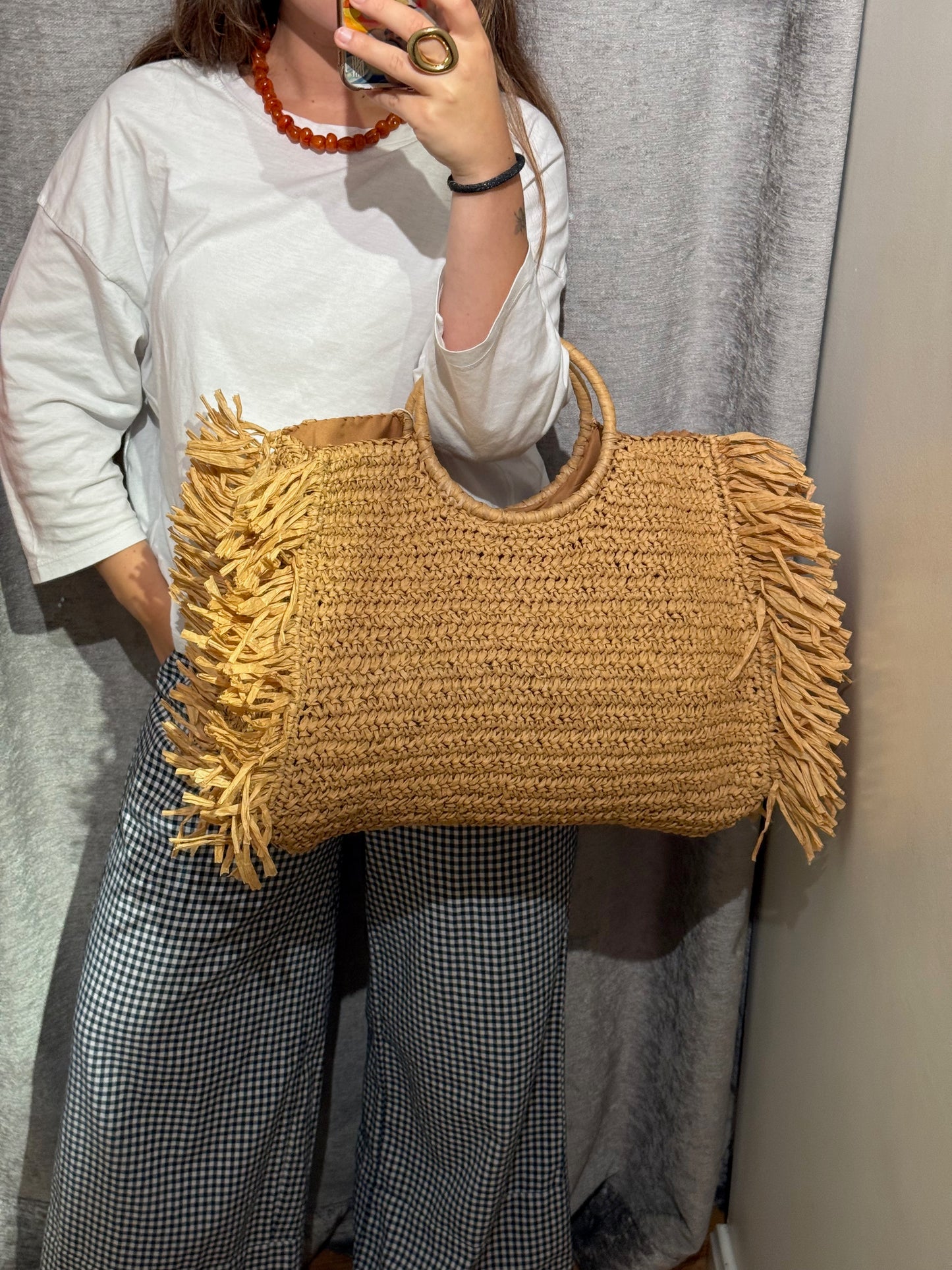 Bolso Flecos Playa