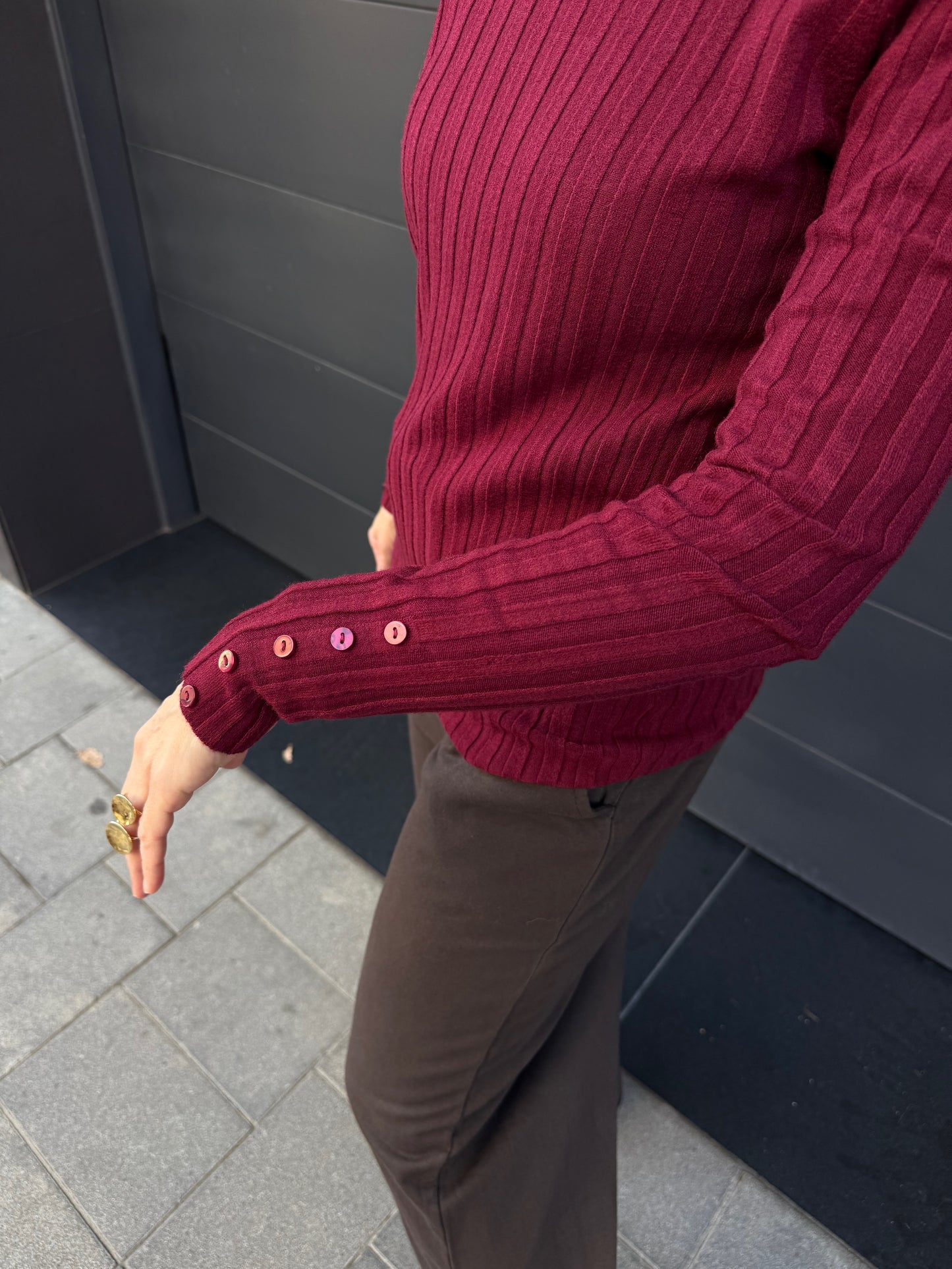 Jersey Canalé Cuello Redondo